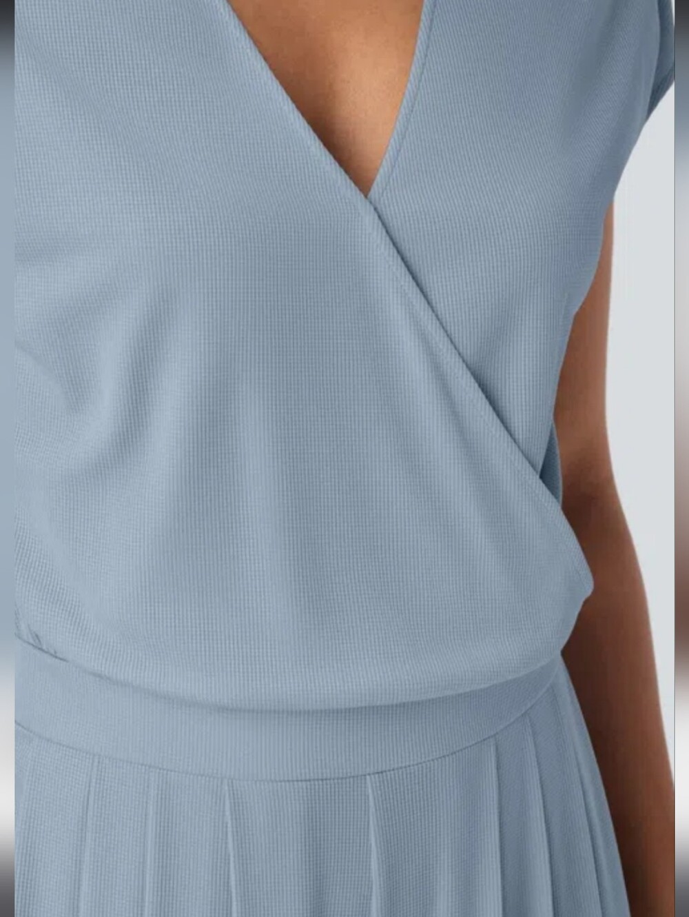 HALARA V Neck Short Sleeve Pocket Open Back Wide Leg Romper Size L Loungewear - Picture 5 of 8